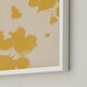 "Botanica 1" - Art Print in Amber by Kamala Nahas - Frame Close-up