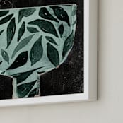 "Farmhouse_bowl_1" - Art Print in green bowl by Bethania Lima - Frame Close-up