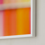 "Melting Popsicles" - Art Print in raspberry by Helen Makadia - Frame Close-up