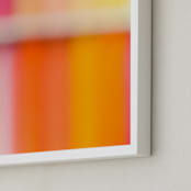 "Melting Popsicles" - Art Print in raspberry by Helen Makadia - Frame Close-up