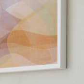 "Soft Contours" - Art Print in Blush by Dawn Smith - Frame Close-up