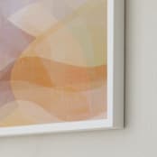"Soft Contours" - Art Print in Blush by Dawn Smith - Frame Close-up