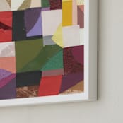 "A quilt for Sonia D" - Art Print in Grape by Erin McCluskey Wheeler - Frame Close-up