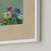 "Cluster" - Art Print in Jadeite Green by Brittany Smith - Frame Close-up