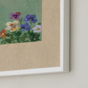 "Cluster" - Art Print in Jadeite Green by Brittany Smith - Frame Close-up
