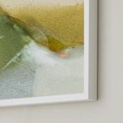 "Golden Whispers" - Art Print in Ochre by Arohika Verma - Frame Close-up