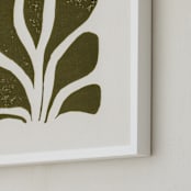 "Growth II" - Art Print in Olive Green by Alisa Galitsyna - Frame Close-up