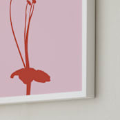 "Flower II" - Art Print in Blush by letterfix - Frame Close-up