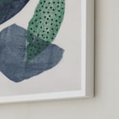 "Earth & Sky II" - Art Print in Forest Green by Alisa Galitsyna - Frame Close-up