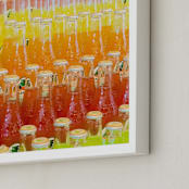 "Pop" - Art Print in vibrant orange by Erin Savage - Frame Close-up