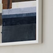 "Maverick" - Art Print in marine by Sara Hicks Malone - Frame Close-up
