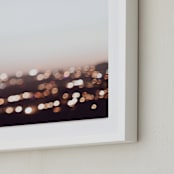 "Warm Evening II" - Art Print in City Sky by Caroline Mint - Frame Close-up