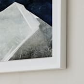 "Midnight Nature II" - Art Print in Deep Blue by Tanya Lee Design - Frame Close-up