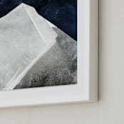 "Midnight Nature II" - Art Print in Deep Blue by Tanya Lee Design - Frame Close-up