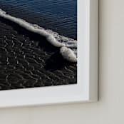 "Negative Space: Shoreline II" - Art Print in Slate by Jessica C Nugent - Frame Close-up