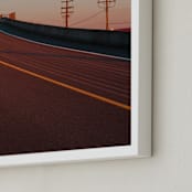 "October Moon" - Art Print in Road by Kate Baird - Frame Close-up