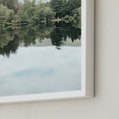 "Mirror Mirror I" - Art Print in Lake by lulu and isabelle - Frame Close-up