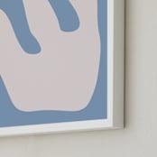 "Summer in Bloom" - Art Print in Meadow Blue by Kisco Print Shop - Frame Close-up