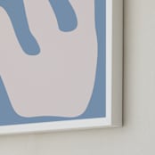 "Summer in Bloom" - Art Print in Meadow Blue by Kisco Print Shop - Frame Close-up