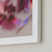 "Pair of Orchids" - Art Print in Mauve by Karen Kardatzke - Frame Close-up