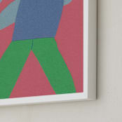 "Stretch 3" - Art Print in Denim by Elliot Stokes - Frame Close-up