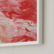"Good Enough To Eat" - Art Print in Buttercream red by Lisa Procter - Frame Close-up