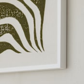 "Growth I" - Art Print in Olive Green by Alisa Galitsyna - Frame Close-up