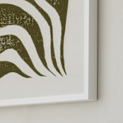 "Growth I" - Art Print in Olive Green by Alisa Galitsyna - Frame Close-up