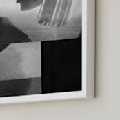 "Construct 33" - Art Print in Black & White by Ashleigh Ninos - Frame Close-up