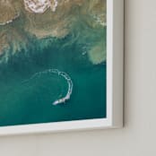 "Sea Change" - Art Print in Ocean by Shari Margolin - Frame Close-up