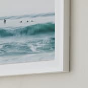 "Hermosa Blue I" - Art Print in water by Mike Sunu - Frame Close-up