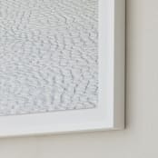 "Negative Space: Shoreline I" - Art Print in Ivory Desert by Jessica C Nugent - Frame Close-up