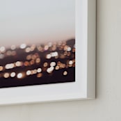 "Warm Evening II" - Art Print in City Sky by Caroline Mint - Frame Close-up