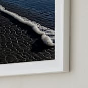 "Negative Space: Shoreline II" - Art Print in Slate by Jessica C Nugent - Frame Close-up