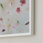 "Lost and Found" - Art Print in Taupe by Mary Ketch - Frame Close-up