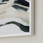 "To Wander I" - Art Print in Charcoal by Melanie Severin - Frame Close-up