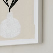 "Centerpiece" - Art Print in Beige by AK Graphics - Frame Close-up