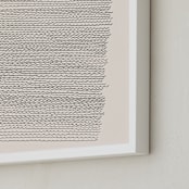 "Waves Study" - Art Print in Antique White by Jayne Alfieri - Frame Close-up