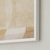 "Shades of neutral." - Art Print in calming beige by Dawn Smith - Frame Close-up