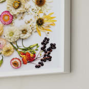 "Bloom Baby Bloom" - Art Print in Classic Rose by Theresa Bear - Frame Close-up
