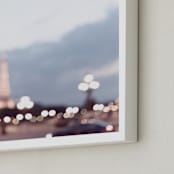 "Magique" - Art Print in White by Caroline Mint - Frame Close-up