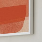 "paper jitter" - Art Print in papaya by Carrie Moradi - Frame Close-up