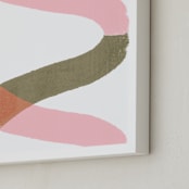 "Linked" - Art Print in Tutti Frutti by Bethania Lima - Frame Close-up