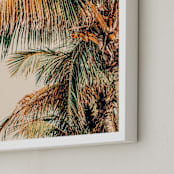 "Tropic Summer" - Art Print in Green by ALICIA BOCK - Frame Close-up