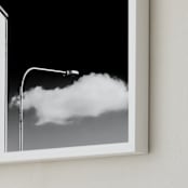 "Fyris 2" - Art Print in Black and White by Lisa Sundin - Frame Close-up