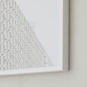"Urban Alabaster" - Art Print in Stone White by Tania Medeiros - Frame Close-up