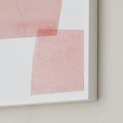 "Settling 2" - Art Print in Blush by Francesca Iannaccone - Frame Close-up