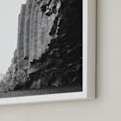 "basalt" - Art Print in steel grey by Alicia Abla - Frame Close-up