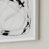 "Engage" - Art Print in Charcoal by Melanie Severin - Frame Close-up