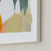 "Things unsaid 2" - Art Print in Leaf Green by Erin McCluskey Wheeler - Frame Close-up